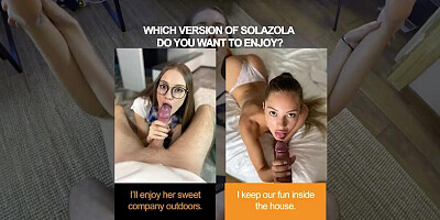 Lifeselector - Fucking petite brunette SolaZola in sexy POV scenarios