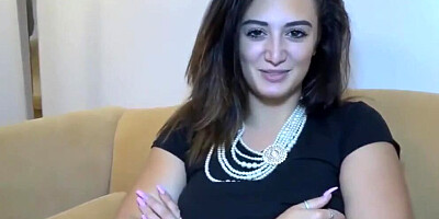 Black agent eats white girl's pussy and fucks her at casting couch