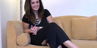 Black agent eats white girl's pussy and fucks her at casting couch