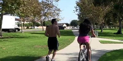 Bambi Wolfe loves eating cum. Putting out for big muscular dudes with a need to bust is a favorable pastime