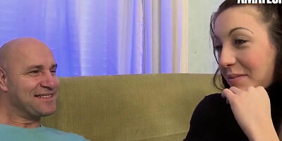 La Novice - Amateur Small Boobs French Slut Fucks StepDad - AmateurEuro