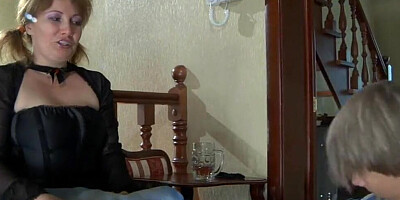 Curvy mom is licked and analyzed by her horny stepson