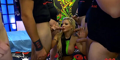 Barbie Sins Anal and Cum Gangbang - German Goo Girls