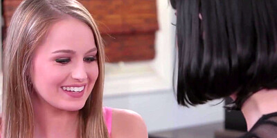 A Preppy Teen Discovers Lesbian Lust with Goth Babe Charlotte Sartre