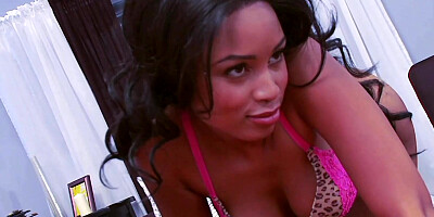 Mckenzie Sweet Watches Rocco Spray Her Thick Ass With Cum