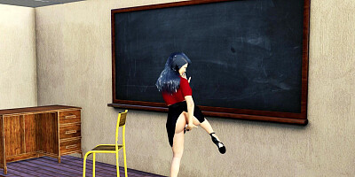 Horny Teacher Fucked By her Student in the Classroom