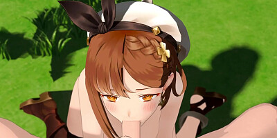 Reisalin Stout Sucking A Big Dick Outside