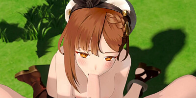 Reisalin Stout Sucking A Big Dick Outside