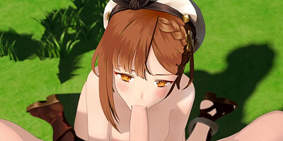 Reisalin Stout Sucking A Big Dick Outside