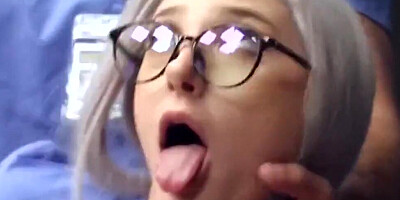 Kinky doctor is checking the sex skills of young nurses