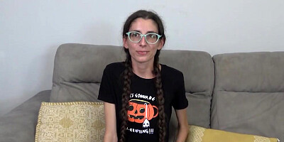 Skinny girl is brutally fucked by a rough inked man