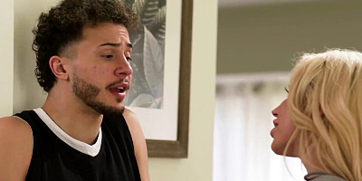 MOMMY'S BOY - Caring MILF Spencer Scott Makes Stepson Feel Like A Champ By Riding His Massive Cock