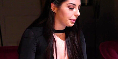 Black-haired lesbian and her blonde girlfriend go down on one another