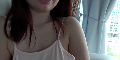 Redhead teen girl with braces is banged up her hairy twat after giving a blowjob