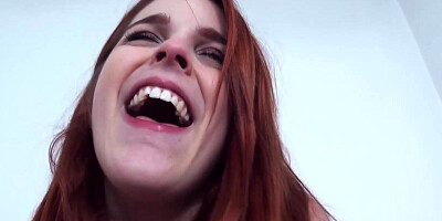Redhead teen babe enjoys sex filmed in a very close dick in pussy meat shots
