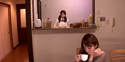 Japanese cougar Tsubasa Amami is having sex with husband's brother