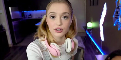 Eliza Ibarra and Anastasia Knight fucking with guy in a POV 3some