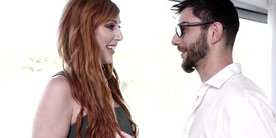 Blonde Candice Dare and ginger Lauren Phillips are fucking with Logan Long
