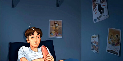 Summertime Saga - He Masturbates To His LANDLADY and Got Caught - Gameplay #30