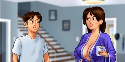 Summertime Saga - He Masturbates To His LANDLADY and Got Caught - Gameplay #30