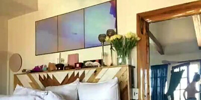 Sweet amateur babe is filmed by boyfriend while getting undressed and changing clothes