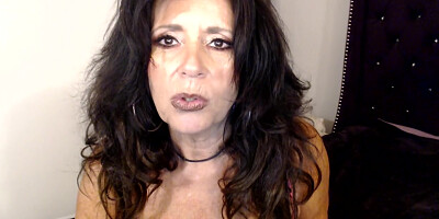 JERK off instructions to my huge mommy tits