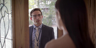 Cute petite Asian teen banged by an angry census taker