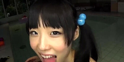 Tsuchiya Asami Skinny JAV Idol Fingered and Fucked in the Swimming Pool
