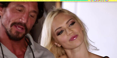 ADULT TIME - Pervy Neighbor Catches Stepdad Spanking Hot Teen Stepdaughter Alex Grey PART 1 AND 2