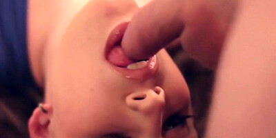 Zena Little is sucking boyfriend's willy in this close-up footage