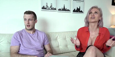 blonde hot busty milf uses stepson for sexual release