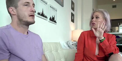 blonde hot busty milf uses stepson for sexual release