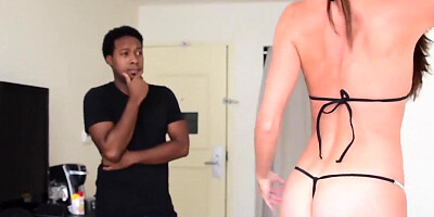 Sofie Marie is playing with lucky fellow's BBC in this scene