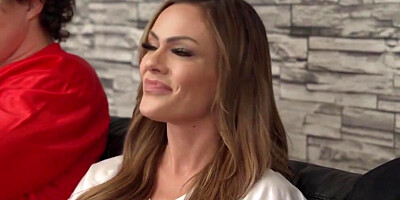 Petite girls Lulu Chu & Aila Donovan are riding some hard cocks