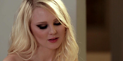 Charlotte Stokely, Angela White and Lily Rader are kissing and making out