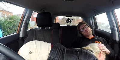 Michelle Thorne and Ryan Ryder are fucking in a taxi cab