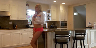 Slutty stepsister shows skin