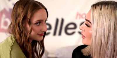 BLONDE BEAUTY Ella Reese Gets Licked & Sucked By STUNNING BRUNETTE Laney Grey