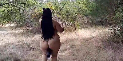 Mommy Walking in the forest