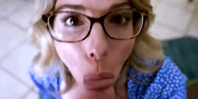 Cory Chase & Nikki Brooks are sharing a snowball kiss in a 3some