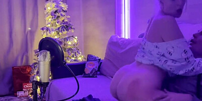 The stepson sweetly fucked a wet, insatiable stepmom for interfering in a video game stream