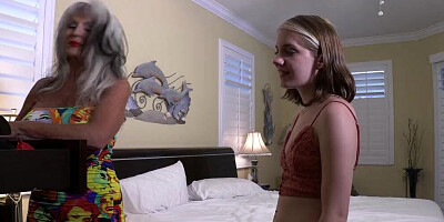 Honey mooning in Aunties Panties part II CAUGHT