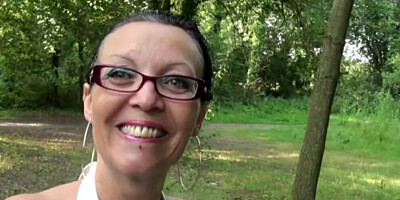 Mature Brunette Fucked In The Park