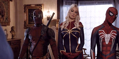 Busty Kenzie Taylor is wrapping her cunt around some huge dong