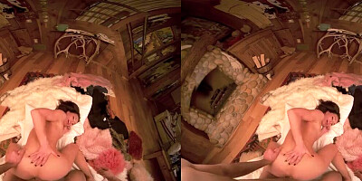 Aidra Fox is riding her lover's hard prick in this hot VR