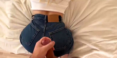 Gave an Ass Massage to a Student in Jeans