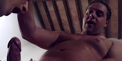 Robert Ribot fucks that slut Astra in front of a fireplace