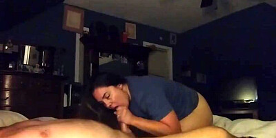 Wife wakes up husband to be fucked and creampied