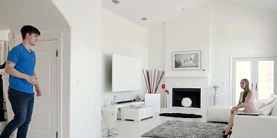 This pretty girl sucks a cock and gets fucked by a rough guy