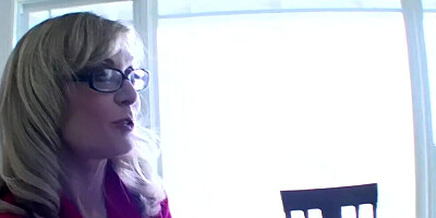 Nina Hartley and Victoria Voss are kissing and licking one another